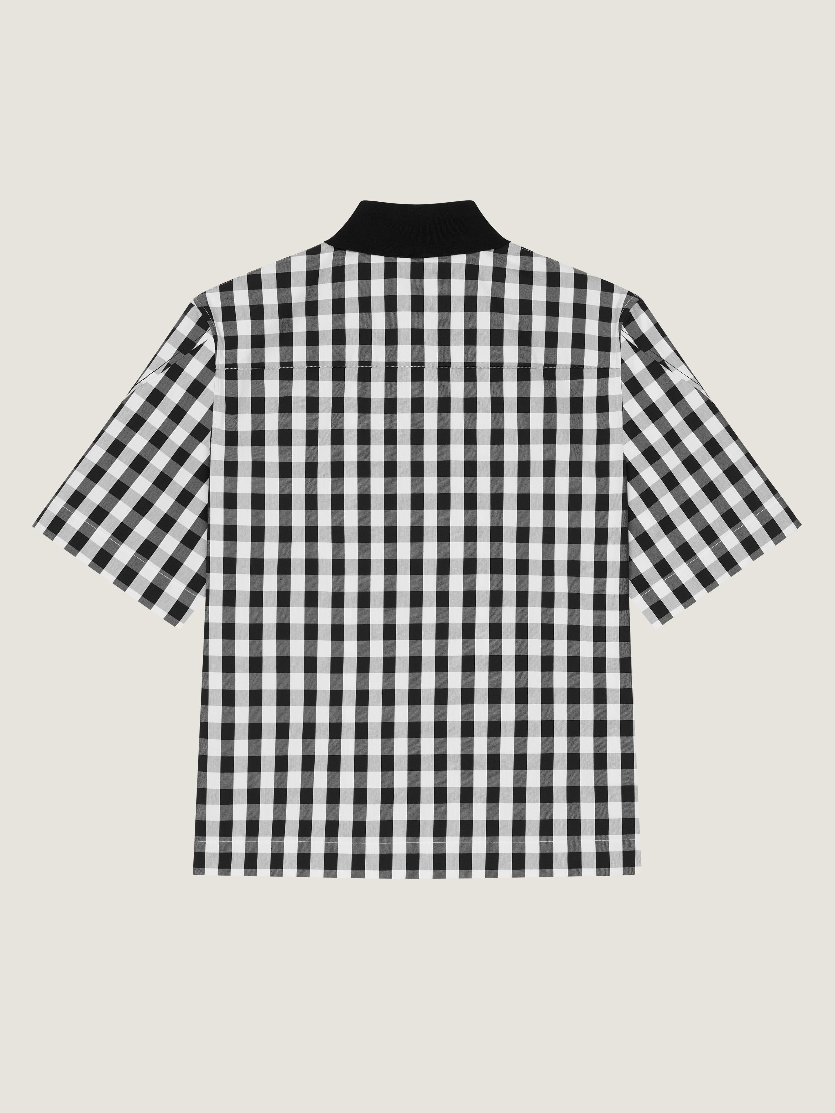 Couture Seam gingham shirt in cotton